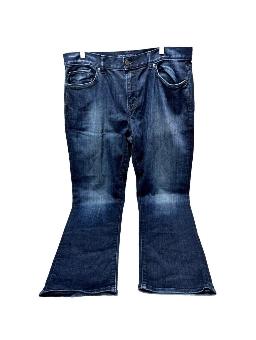 Banana Republic Slim Fit Jeans35x32 Y2K Vintage Dark Wash Straight Leg GUC As-Is